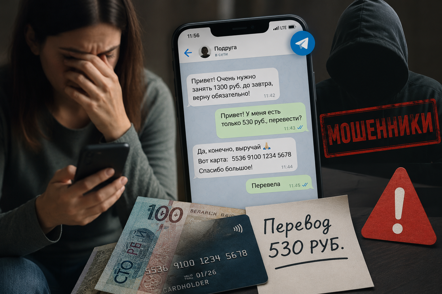 Перевела деньги «подруге» — оказалось, это мошенники